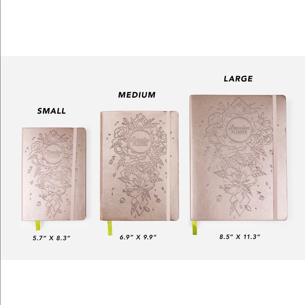 Passion Planner Weekly 2021 Annual Rose Gold Large Brand New In Package - Picture 3 of 6